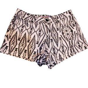 Boom Boom Black And White Aztec Print Shorts Size 9